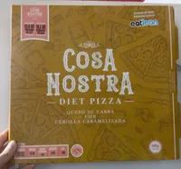 Diet Pizza, queso de cabra y cebolla caramelizada