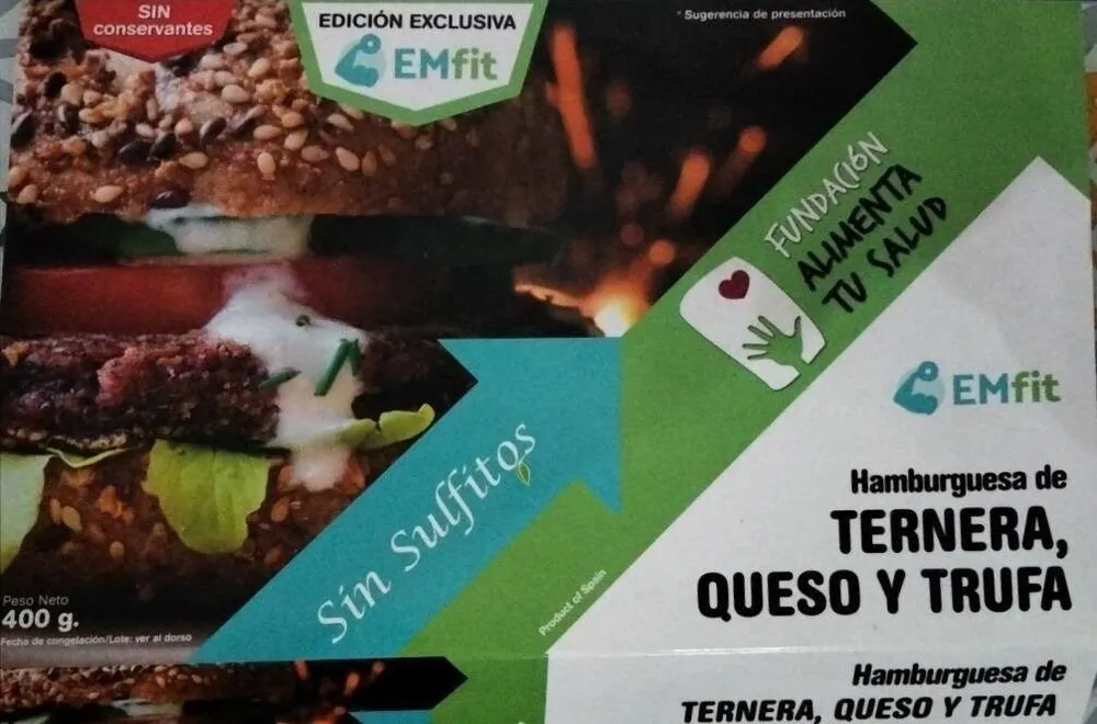 Hamburguesa de ternera queso y trufa