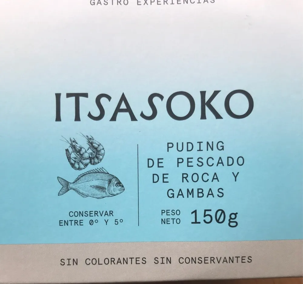Puding de Pescado de Roca y Gambas