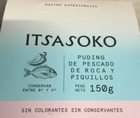 Puding de pescado de roca y piquillos