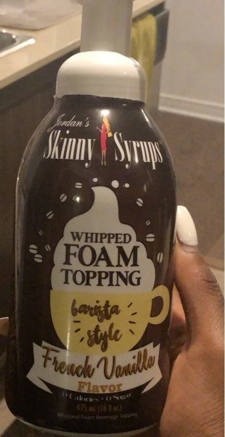 Whipped foam topping