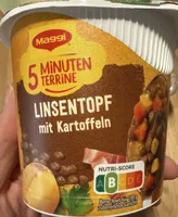 5 Minuten Terrine Linsentopf mit Kartoffeln