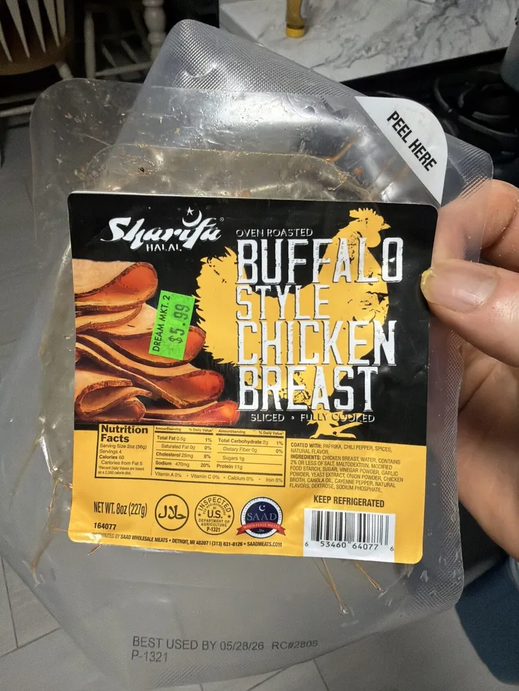Buffalo style chicken breast