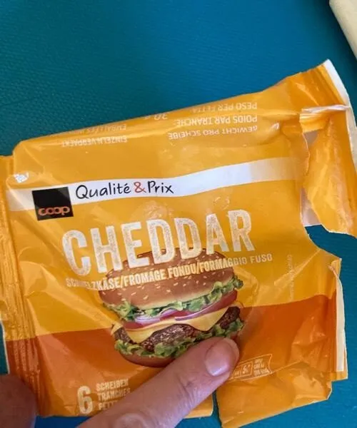 Cheddar slice