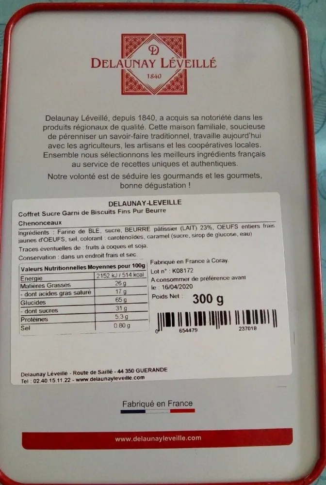 Biscuits fin pur beurre