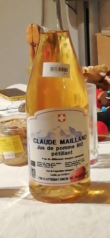 Jus de pomme bio pétillant