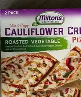 Cauliflower Crust Pizza Roasted Vegetable