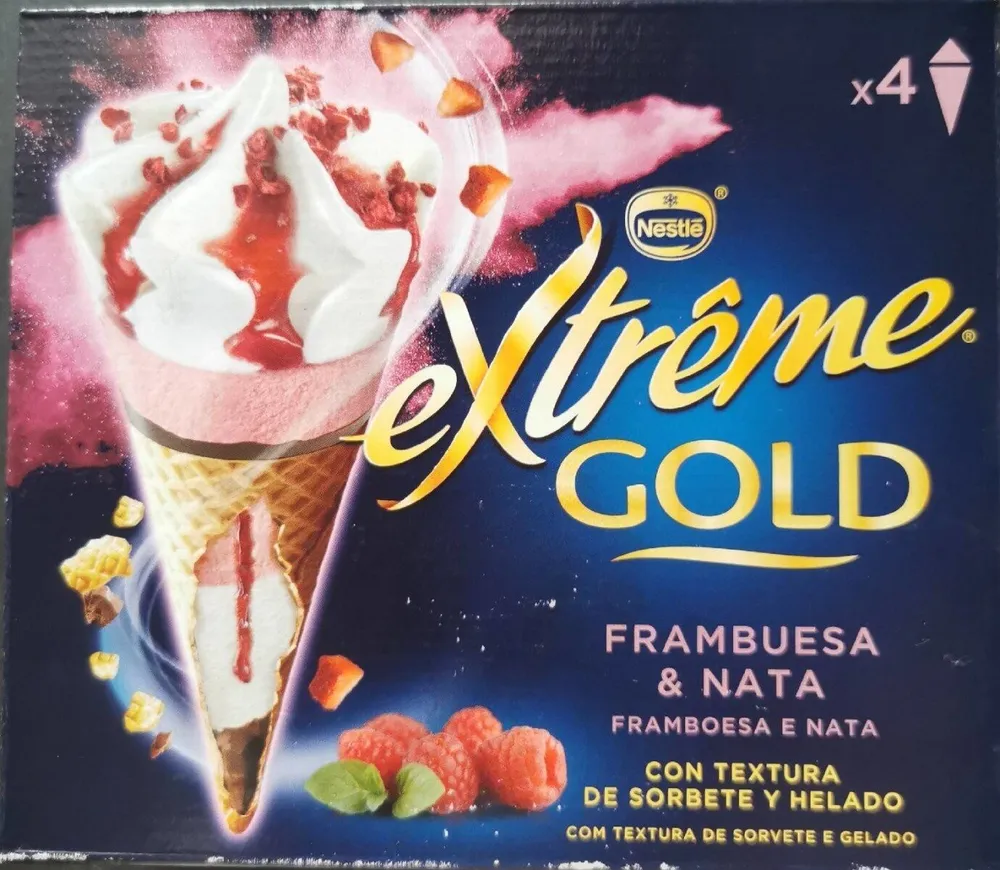 Extreme gold frambuesa y nata