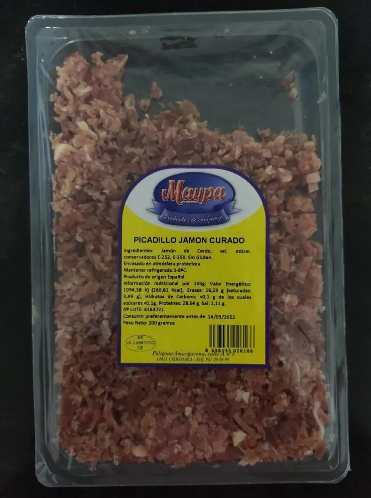 Picadillo jamón curado