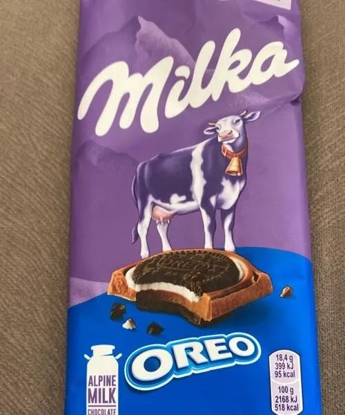 Milka oreo chocolate bar