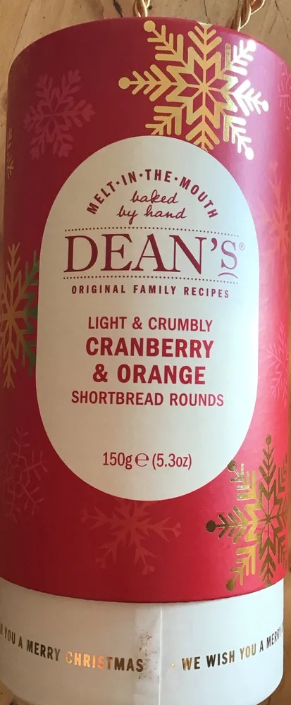 Cranberry & orange shortbread rounds