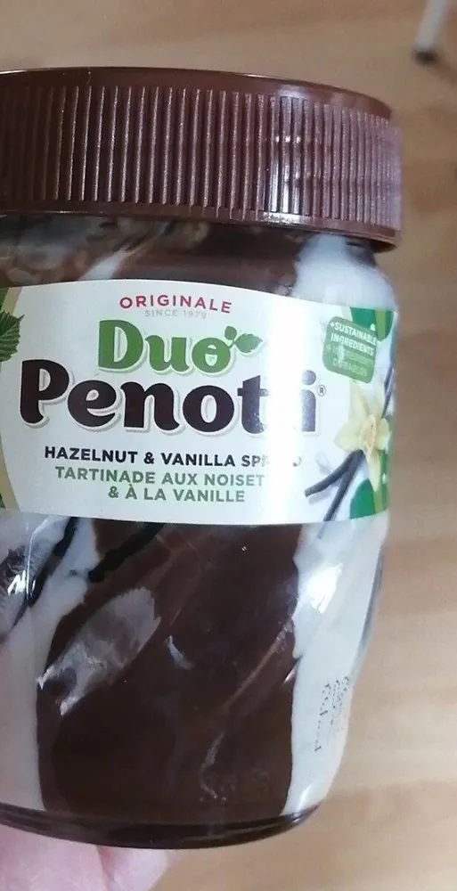 Tartinade aux noisettes et à la vanille