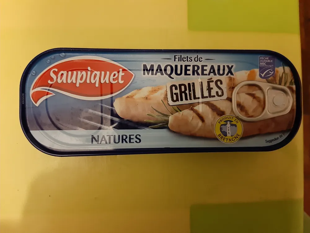 maquereaux grillés Saupiquet natures