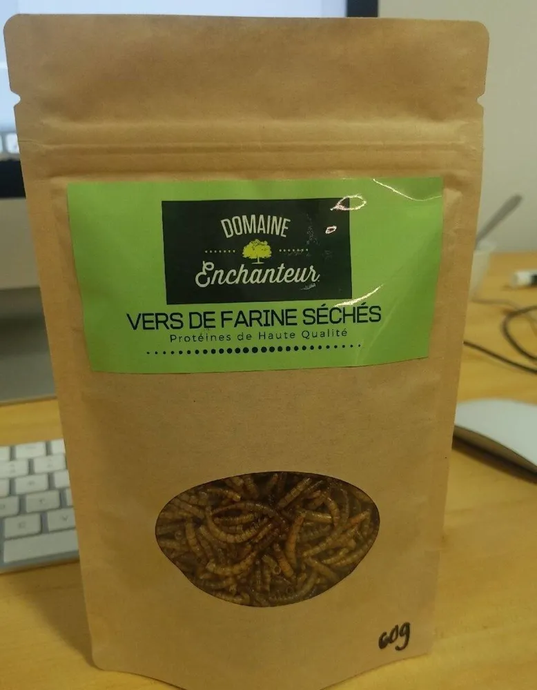 Vers de farines séchés