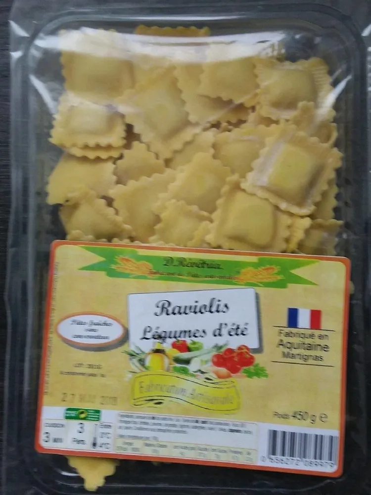 Raviolis légumes d'été