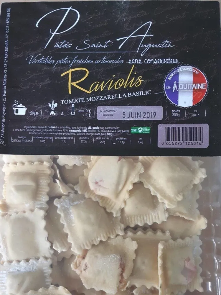Raviolis Mozzarella Basilic
