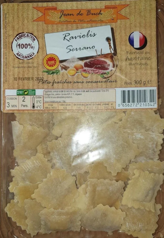 Raviolis Serrano