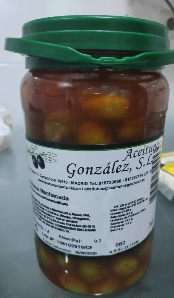Aceitunas machacada