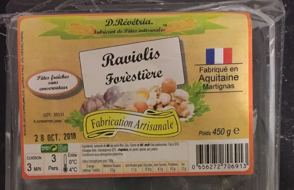 Raviolis forestière