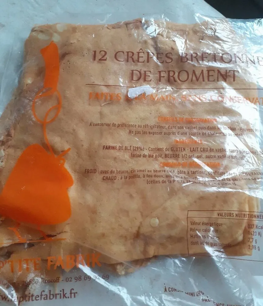 12 crepes bretonnes de froment