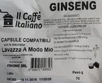 Lavazza A Modo Mio - Ginseng