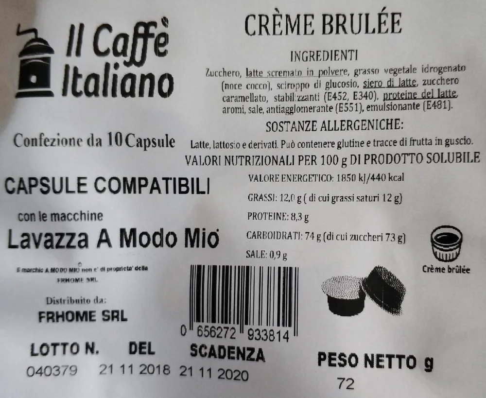 Lavazza A Modo Mio - Crème Brulée