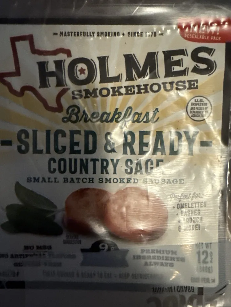 Breakfast Sliced & Ready Country Sage Small Batch Smoked Sausage