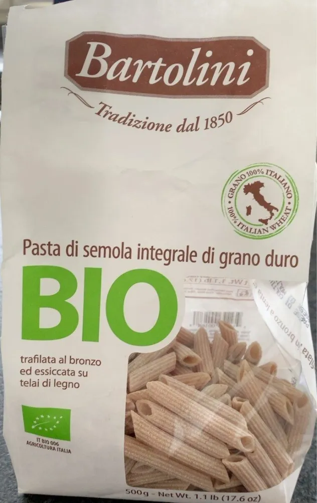 Pasta di semola integrale di grano duro