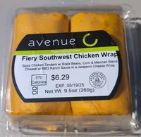 Fiery Southwest Chicken Wrap