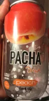 Sparkling drink peach