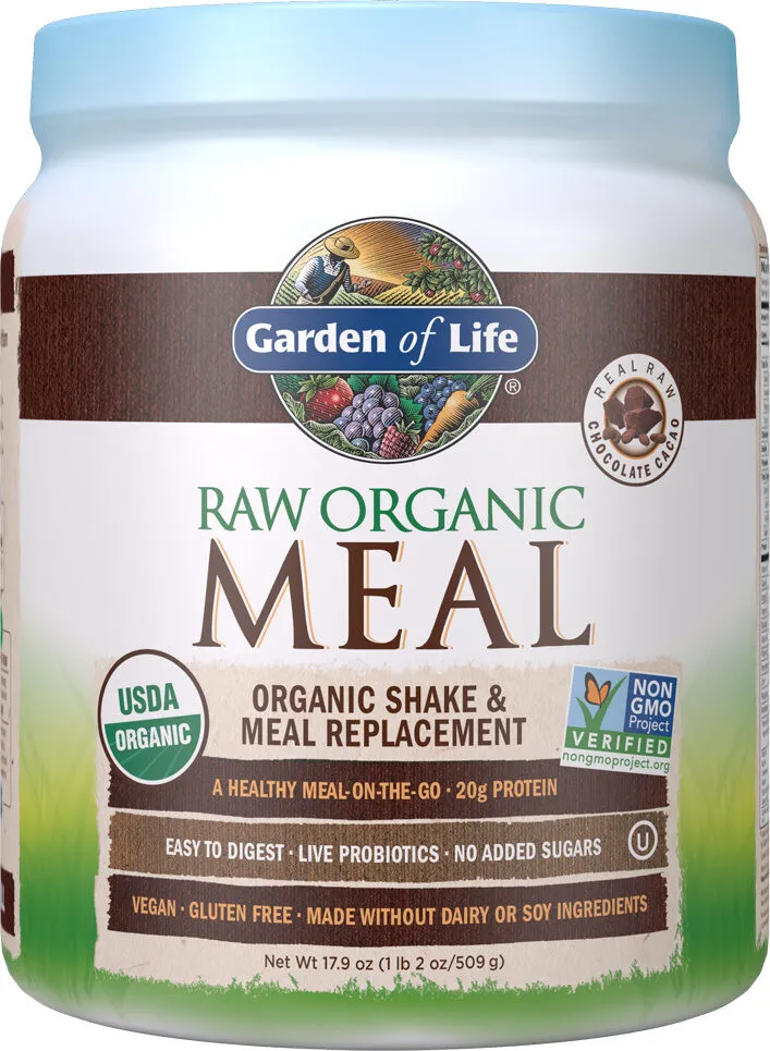 Raw Organic Meal Chocolate Flavor Meal Replacement Shake
