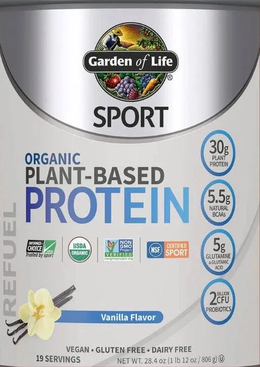 Sport Organic Plant Based Protein Vanilla