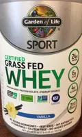 Certified Grass Fed Whey Vanilla Flavor