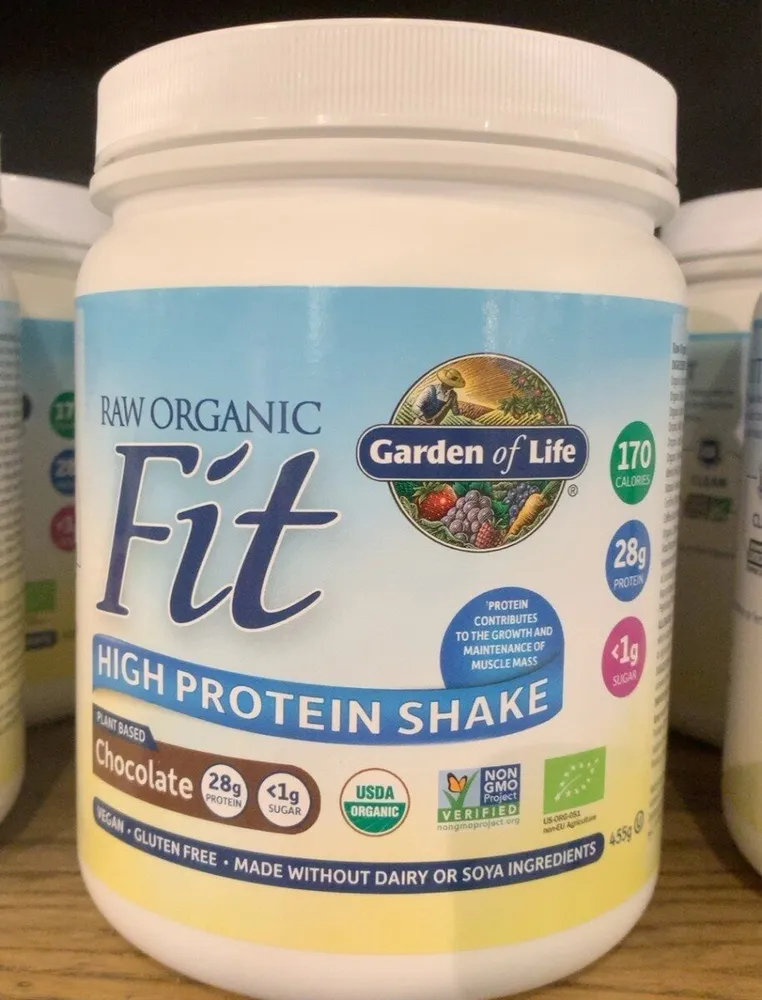 Raw organic fit protein shake chocolate