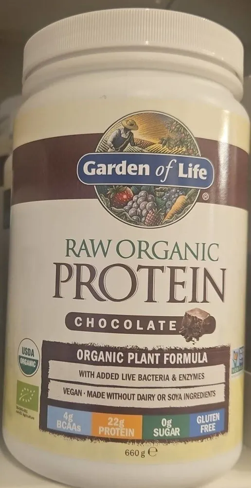 Raw organic protein chocolate