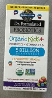 Dr. Formulated Probiotics Organic Kids+