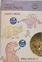 Kids pasta organic dinos
