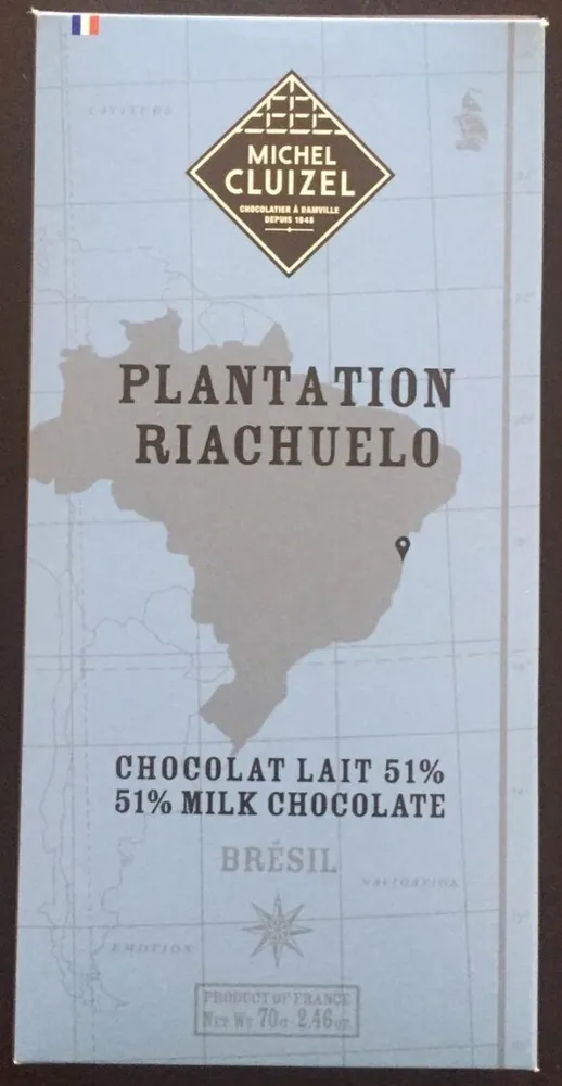 Chocolat au lait 51% plantation Riachuelo