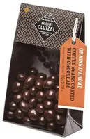 Coffee beans coated with chocolate