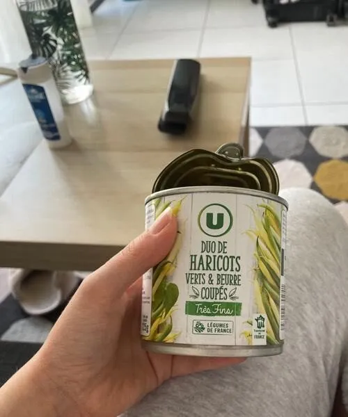 Duo de haricots verts et beurre coupés
