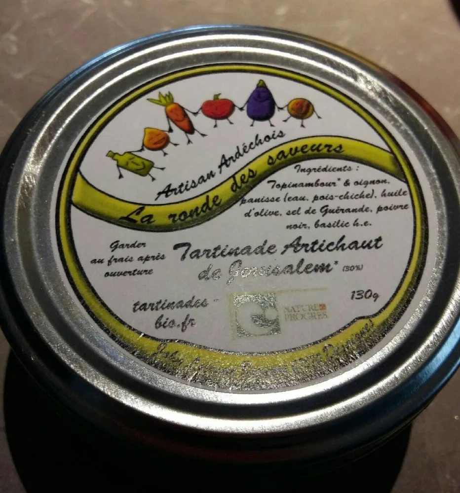 Tartinade Artichaut de Jérusalem