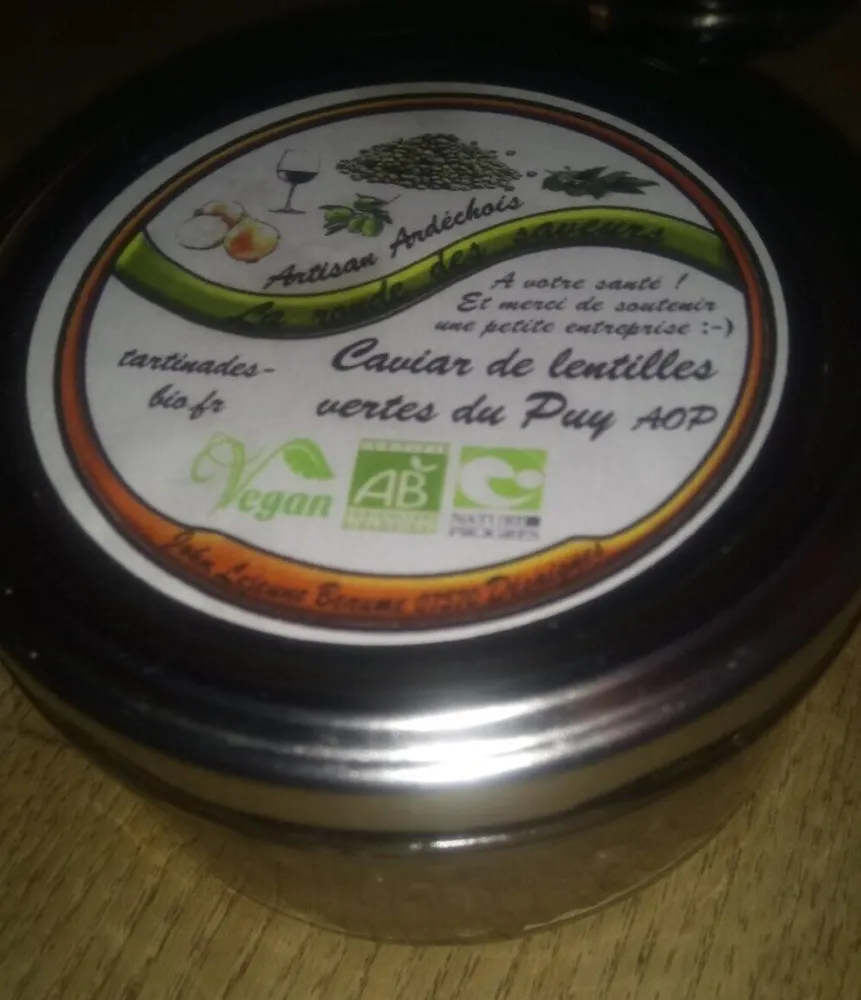 Caviar de lentilles vertes du Puy AOP