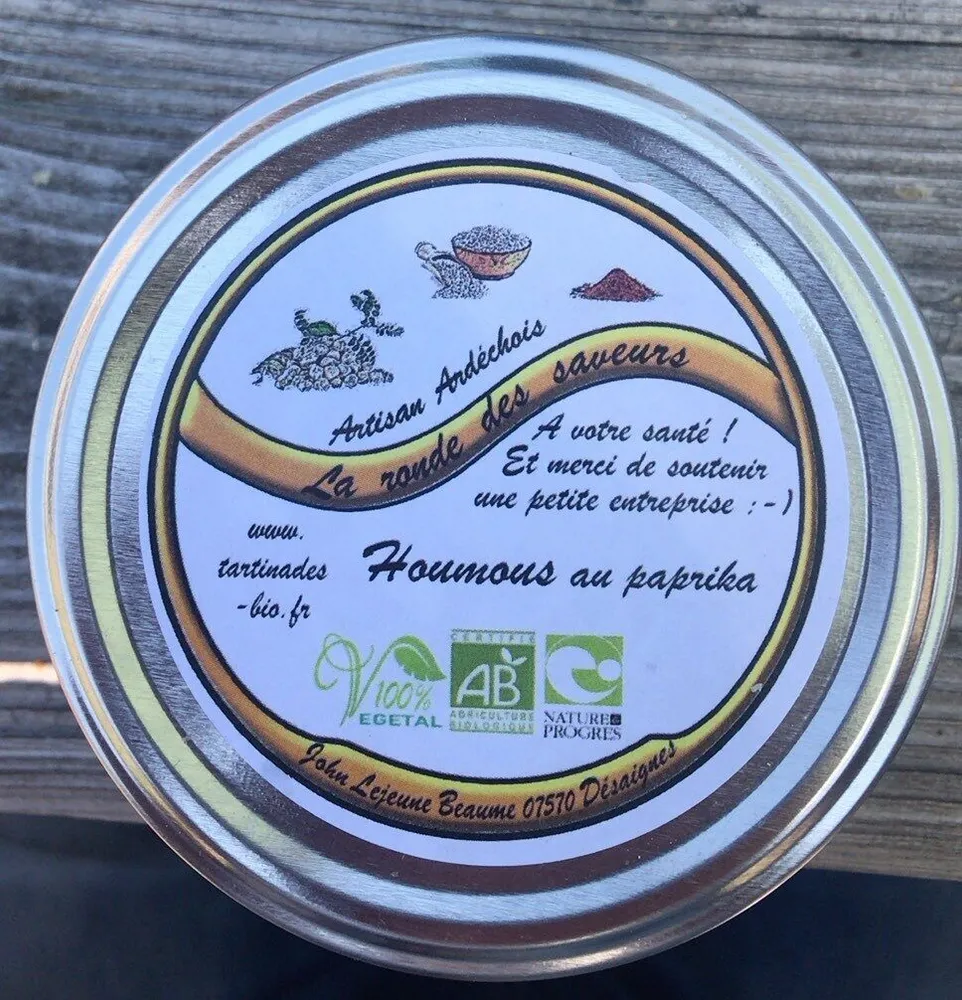 Houmous au paprika