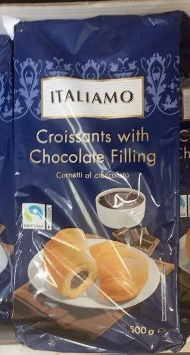 Croissants with chocolate filling