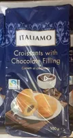 Croissants with chocolate filling