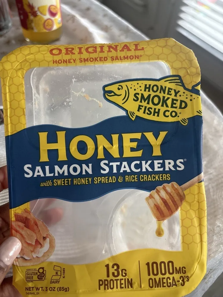 Honey Salmon Stackers With Sweet Honey & Rice Crackers