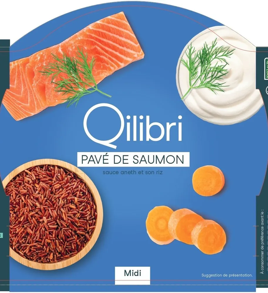 Pavé de saumon sauce aneth et son riz