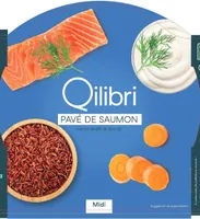 Pavé de saumon sauce aneth et son riz