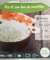 Riz et son duo de carottes