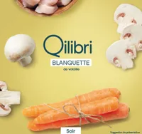 Blanquette de volaille avec du riz et des carottes